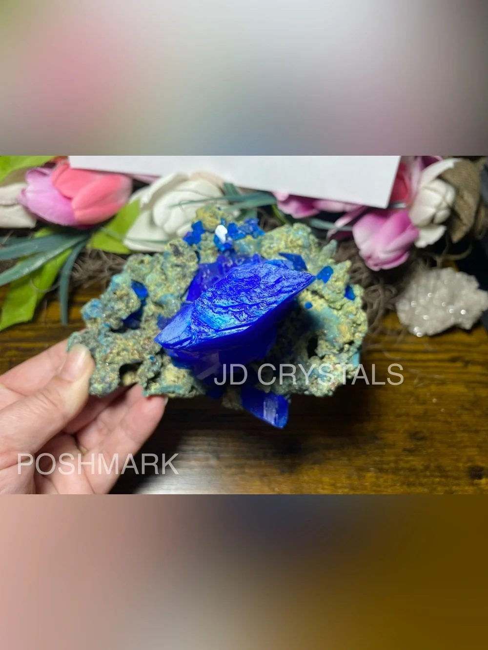 Blue Chalcanthite On Matrix